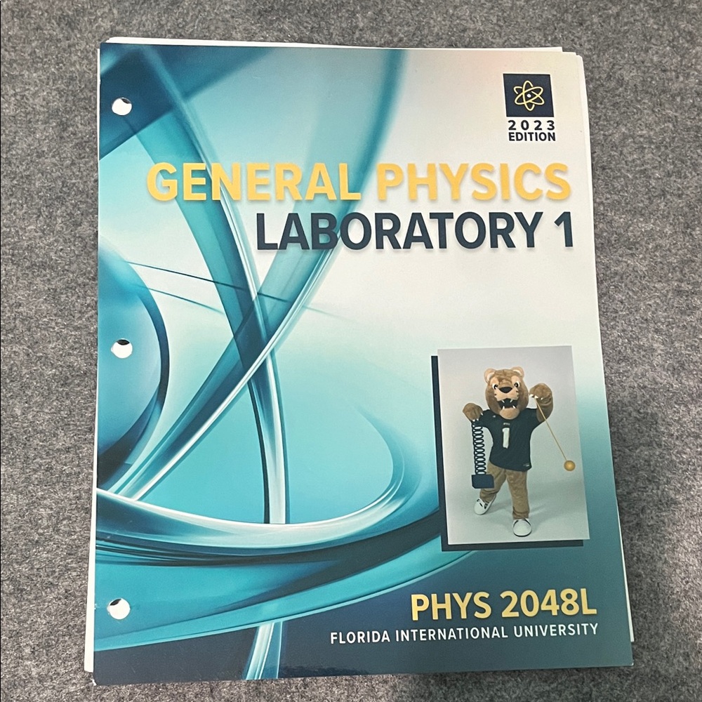 FIU General Physics Lab 1 Book